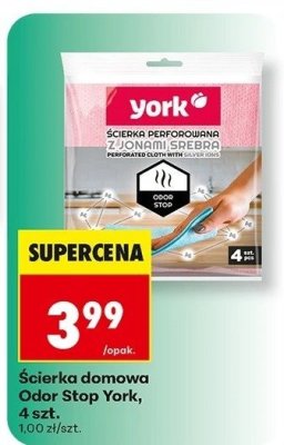 Ścierka domowa Odor Stop York, 4 szt. promocja w Biedronka