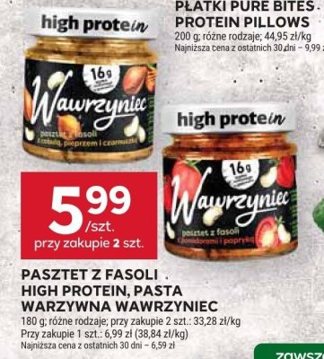 Pasztet z fasoli High Protein, pasta warzywna Wawrzyniec promocja w Stokrotka