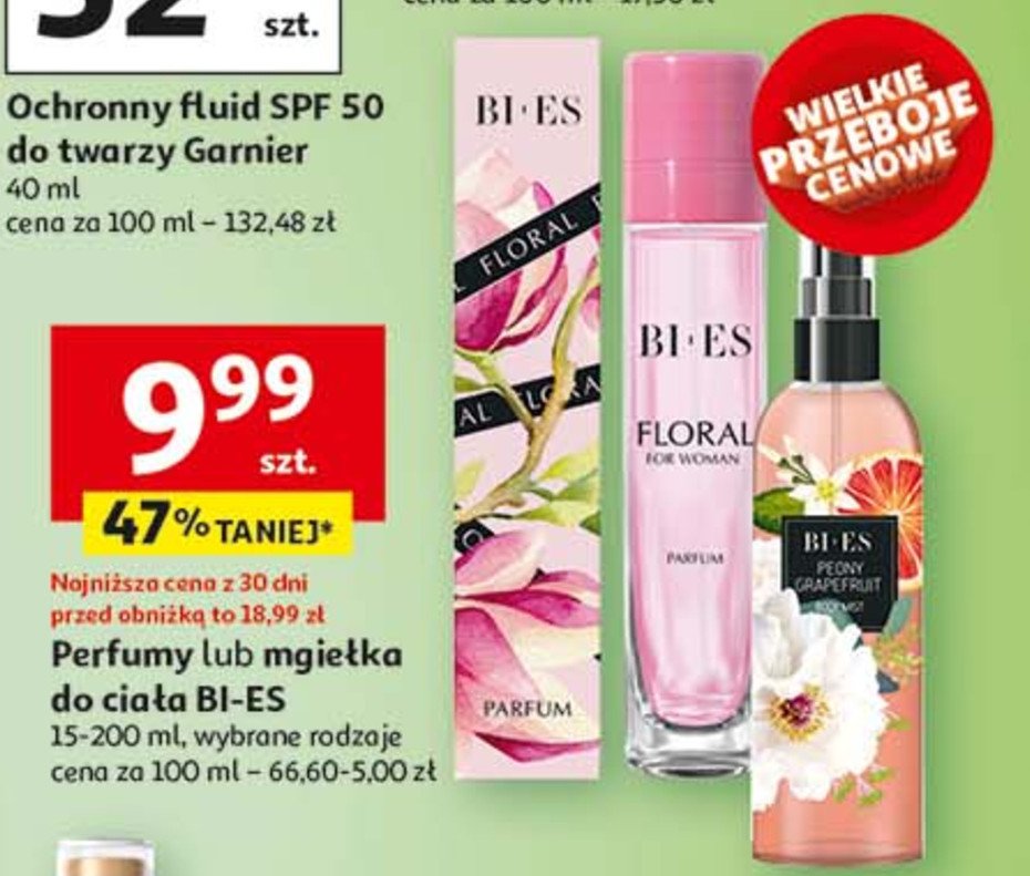 Mgiełka do ciała peony grapefriut BI-ES BODY MIST promocja w Auchan