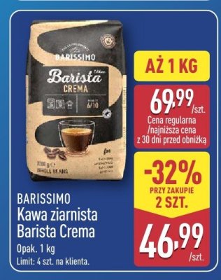 Kawa ziarnista Barista Crema BARISSIMO promocja w Aldi