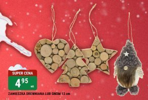 Zawieszka kęrowaśka lub drewniana 13 cm promocja w bi1