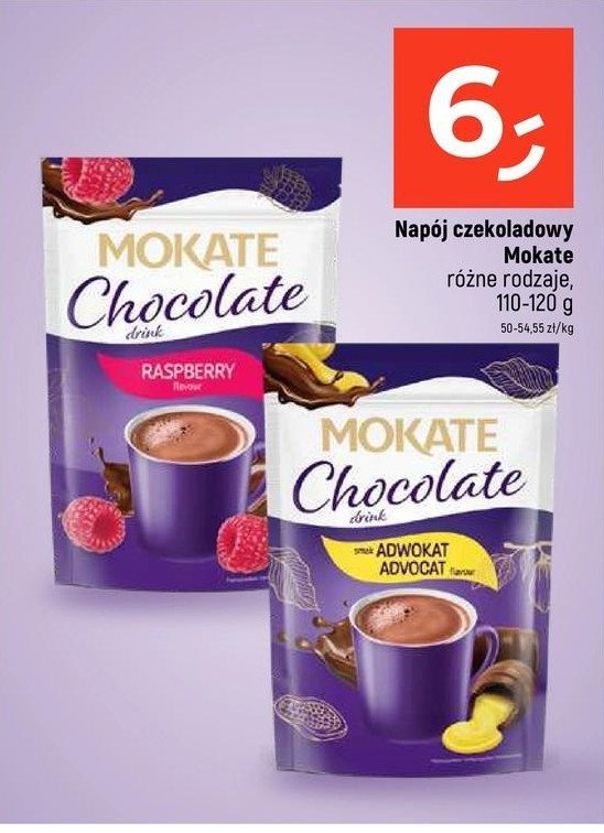 Napój czekoladowy adwokat Mokate promocja w Dealz