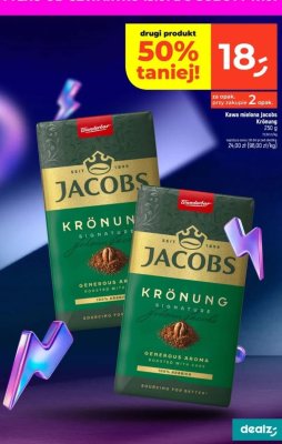 Kawa mielona Krönung 250 g promocja w Dealz