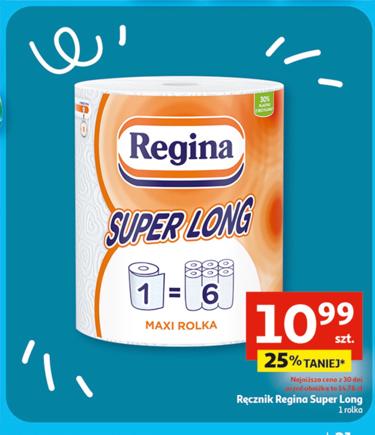 Recznik papierowy Regina super long promocja w Auchan