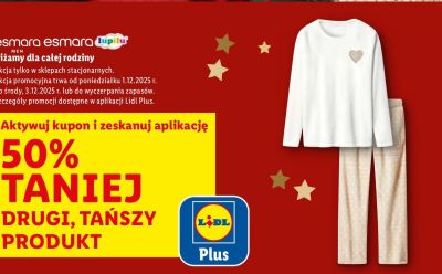 Piżama świąteczna promocja w Lidl