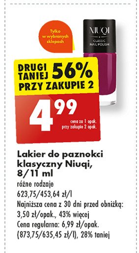 Lakier do paznokci ciemny fiolet 6 Niuqi promocja