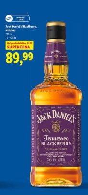 Whisky Jack Daniel's Blackberry 0,7 l promocja w Lidl