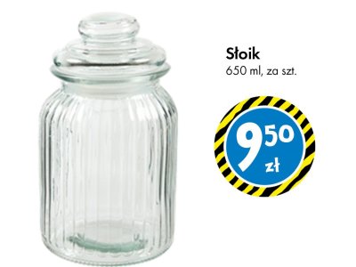 Słoik 650 ml promocja w Tedi