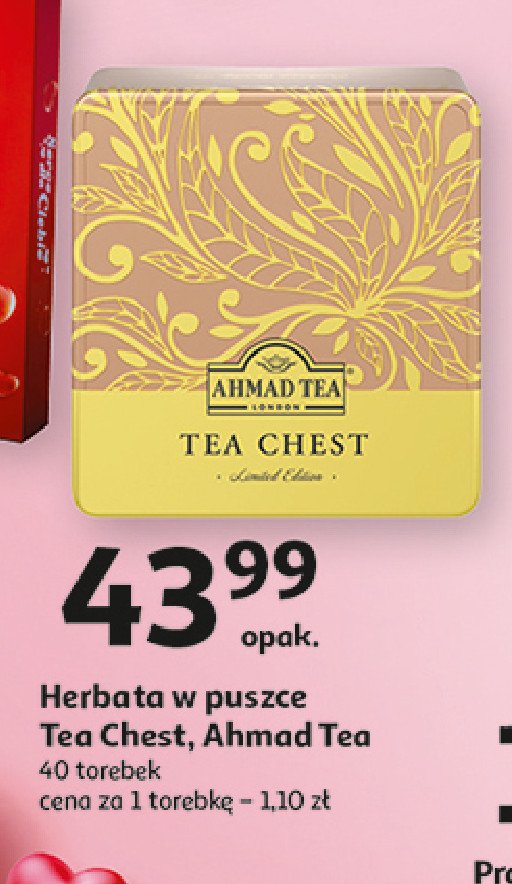 Zestaw herbat tea chest Ahmad tea london zestaw promocja