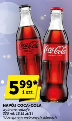 Napój Coca-Cola wybrane rodzaje promocja w Euro Sklep