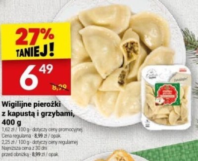 Wigilijne pierożki z kapustą i grzybami 400 g promocja w Twój Market
