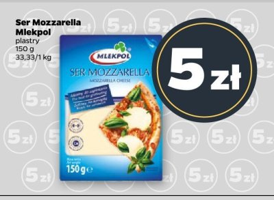 Ser Mozzarella Mlekpol promocja w Netto