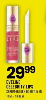 EVELINE CELEBRITY LIPS SERUM-OLEJEK DO UST 5 ML promocja w Drogerie Natura
