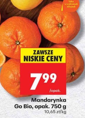 Mandarynka Go Bio opak. 750g Biedronka promocja w Biedronka