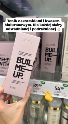 Tonik z ceramidami i kwasem hialuronowym Build Me Up  promocja w Rossmann