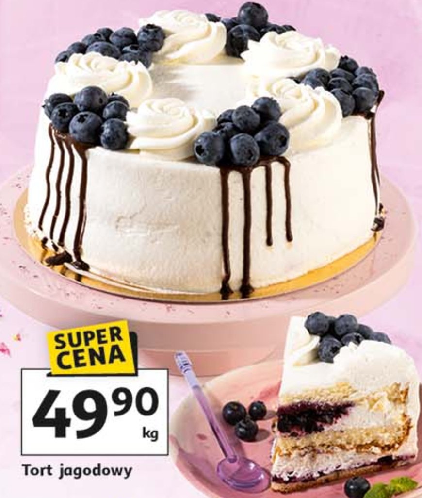 Tort jagodowy promocja w Auchan