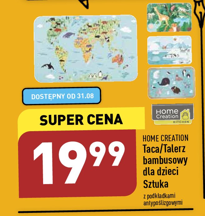 Talerz bambusowy dla dzieci Home creation promocja