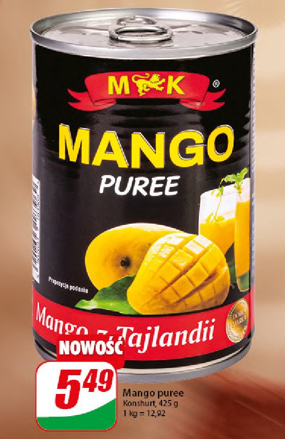 Mango puree M&k promocja