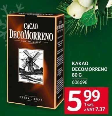 Kakao Decomorreno 80 g promocja w Selgros