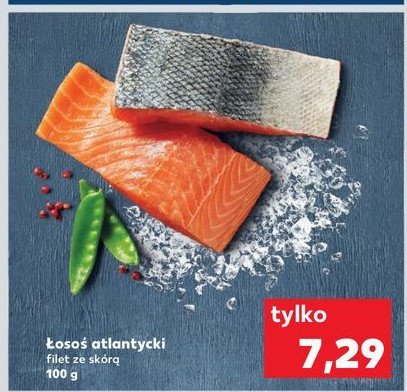 Łosoś atlantycki filet ze skórą promocja w Kaufland