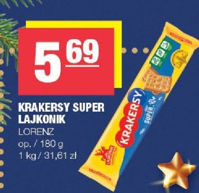 Krakersy super lajkonik LORENZ promocja w SPAR