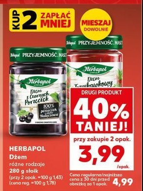 Dżem truskawkowy Herbapol promocja