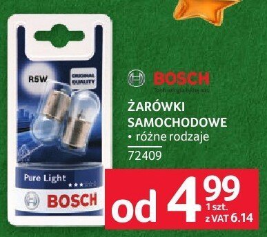 Żarówki samochodowe Bosch promocja w Selgros