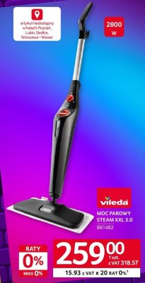 Mop parowy VILEDA STEAM XXL 3.0 promocja w Selgros