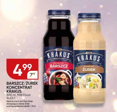 Koncentrat żurek Krakus MW Food promocja w Chata Polska