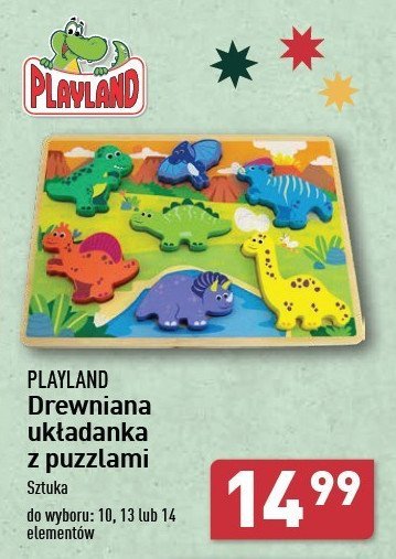 Układanka drewniana 10 el. Playland promocja