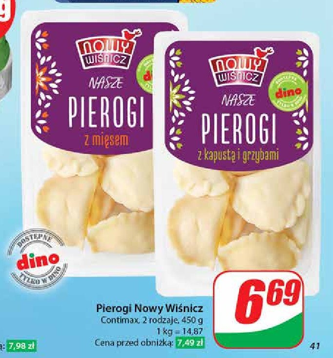 Pierogi z kapustą i grzybami Nowy wiśnicz promocja