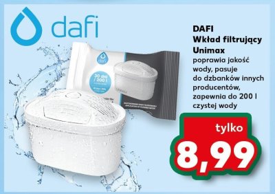 Wkład filtrujący Dafi Unimax promocja w Kaufland