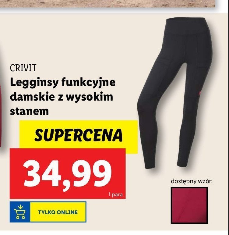 Legginsy funkcyjne damskie s-l Crivit promocja