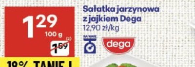 Sałatka jarzynowa z jajkiem Dega promocja w Delikatesy Centrum