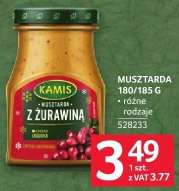 Musztarda Kamis z żurawiną 180-185g promocja w Selgros