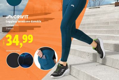 Legginsy termiczne damskie  promocja w Lidl