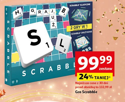 Gra scrabble Mattel promocja w Auchan