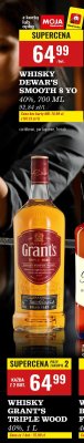Whisky Grant's Triple Wood promocja w Biedronka