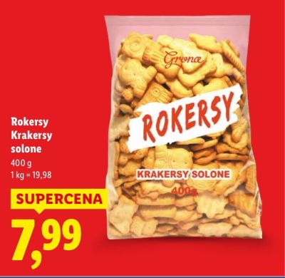 Krakersy solone promocja w Lidl