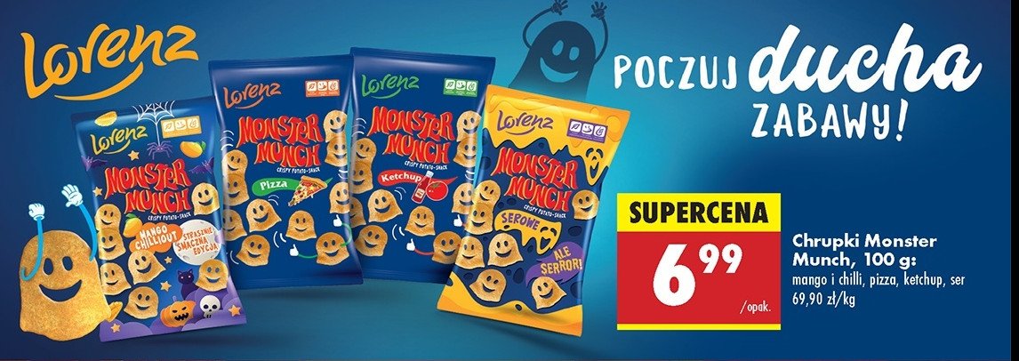 Chrupki mango chilliout Lorenz monster munch promocja w Biedronka