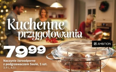 Naczynie żaroodporne z podgrzewaczem Saule, 1 szt. promocja w Twój Market