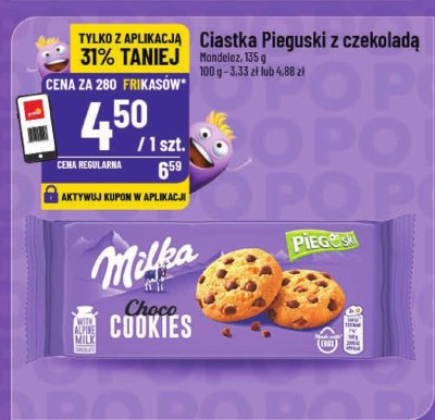Ciastka Pieguski z czekoladą Mondelez promocja w POLOmarket