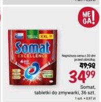 Tabletki do zmywarek SOMAT EXCELLENCE 4IN1 promocja
