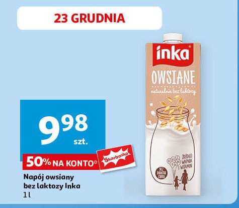 Napój owsiany Inka dobra w swej naturze promocja w Auchan