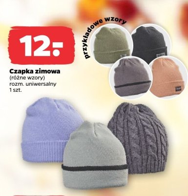 Czapka zimowa różne wzory promocja w Netto
