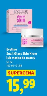 Maska do twarzy Snail Glass Skin promocja w Lidl