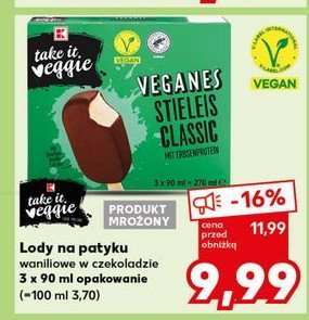 Lody waniliowe K-take it veggie promocja