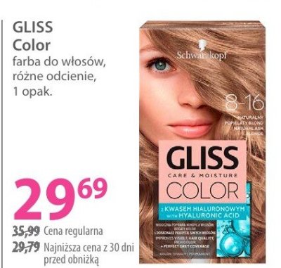 Farba GLISS Color do włosów, różne odcienie, 1 opak. promocja w Hebe