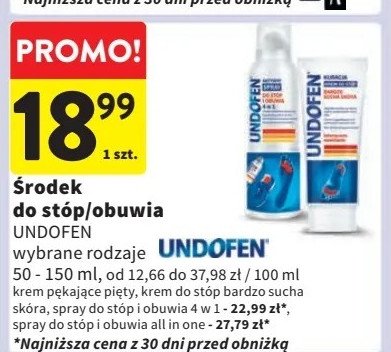 Krem do stóp bardzo sucha skóra Undofen promocja