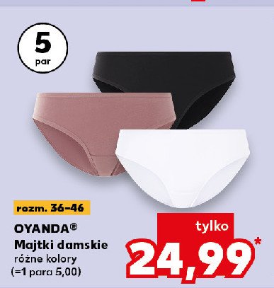 Majtki damskie z wysokim stanem 36-46 Oyanda promocja w Kaufland